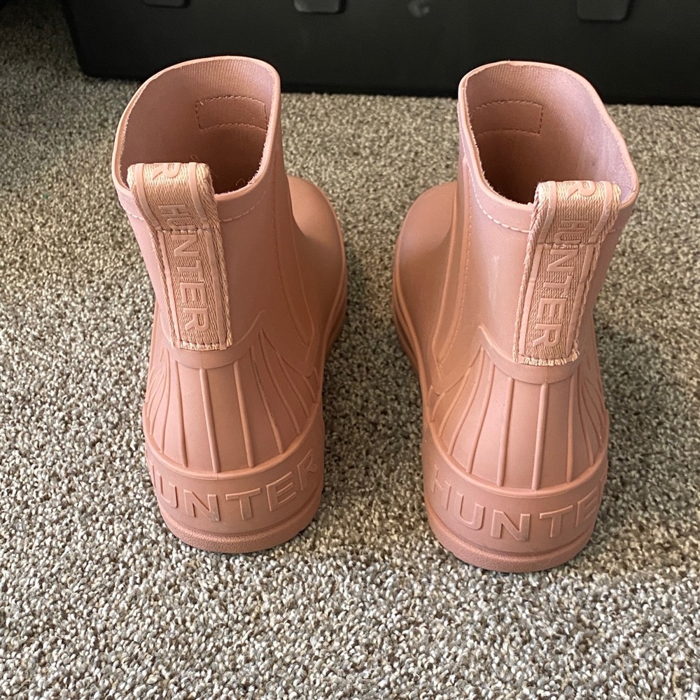 NWOB Hunter Women's Pink Rain Boots Size 9 - Picture 4 of 7